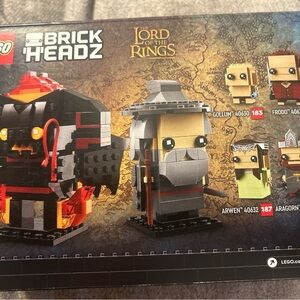 Lego BrickHeadz Lord of the Rings Gandalf and Balrog Black Gray Red -Retired set